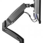 DELTACO kahden näytön pöytävarsi, kaasujousi, 17