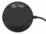 DELTACO Office levymikrofoni kokoustiloja varten, USB-A, 3,5mm, musta
