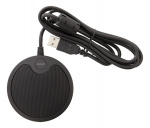 DELTACO Office levymikrofoni kokoustiloja varten, USB-A, 3,5mm, musta