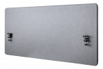 DELTACO OFFICE työpöydän väliseinä, kangaspintainen, 1200x600mm, harm.