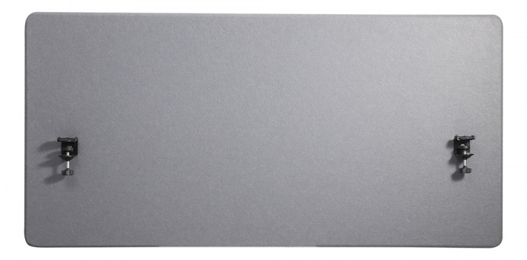 DELTACO OFFICE työpöydän väliseinä, kangaspintainen, 1200x600mm, harm.