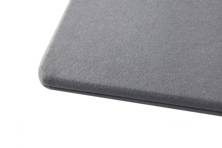 DELTACO OFFICE työpöydän väliseinä, kangaspintainen, 1200x600mm, harm.