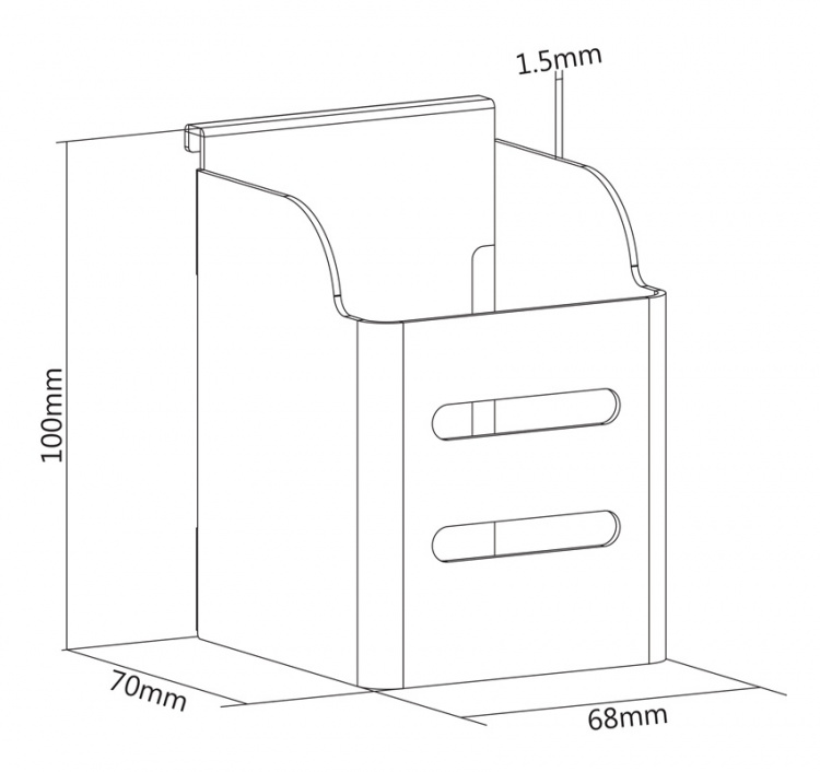 DELTACO OFFICE kynäteline, valkoinen DELTACO OFFICE kynäteline, valkoinen