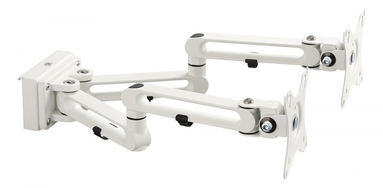 DELTACO OFFICE kahden näytön kiinnitysvarsi, 17 DELTACO OFFICE kahden näytön kiinnitysvarsi, 17