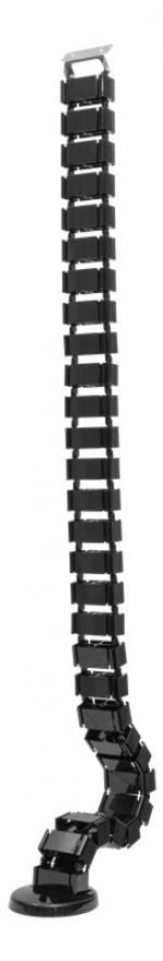 DELTACO OFFICE kaapelinkeräin, 4 kourua, jalustassa paino, musta DELTACO OFFICE kaapelinkeräin, 4 kourua, jalustassa paino, musta