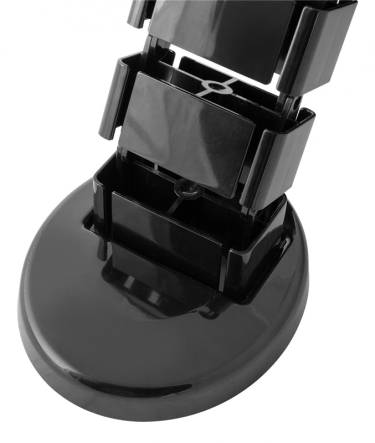 DELTACO OFFICE kaapelinkeräin, 4 kourua, jalustassa paino, musta DELTACO OFFICE kaapelinkeräin, 4 kourua, jalustassa paino, musta