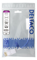 DELTACO DisplayPort - HDMI-sovitin, 4K 60Hz, 0,2m, valkoinen DELTACO DisplayPort - HDMI-sovitin, 4K 60Hz, 0,2m, valkoinen