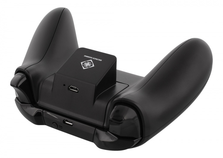 DELTACO GAMING Xbox One -ohjaimen akku, ladataan langattomasti, musta