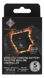 DELTACO GAMING Xbox One -ohjaimen akku, ladataan langattomasti, musta