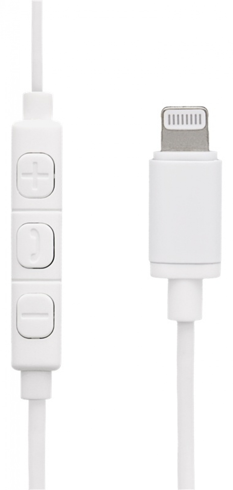 STREETZ Lightning-kuulokemikrofoni, in-ear, MFi, äänenv. säätö, valk.