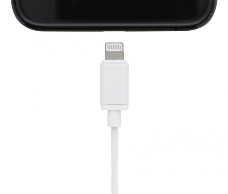 STREETZ Lightning-kuulokemikrofoni, in-ear, MFi, äänenv. säätö, valk.