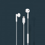 STREETZ Lightning-kuulokemikrofoni, in-ear, MFi, äänenv. säätö, valk.