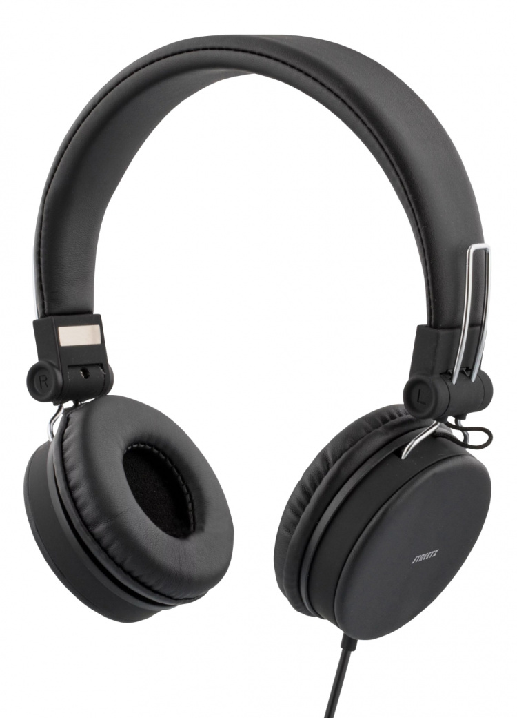 STREETZ kuulokemikrofoni, kokoon taittuva, 1,5m kaapeli, musta STREETZ kuulokemikrofoni, kokoon taittuva, 1,5m kaapeli, musta