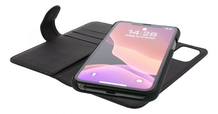 DELTACO 2-osainen lompakkokotelo iPhone 12 Pro Maxille, magneettikuori DELTACO 2-osainen lompakkokotelo iPhone 12 Pro Maxille, magneettikuori