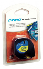 DYMO LetraTAG plasttejp, gul, 12mm, 4m (91222) DYMO LetraTAG plasttejp, gul, 12mm, 4m (91222)