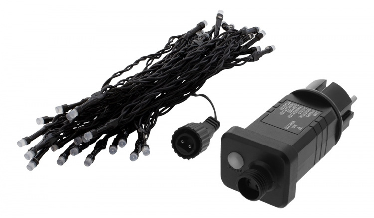 WiFi light chain, 5m, 40 led, adapter,IP44, RGB