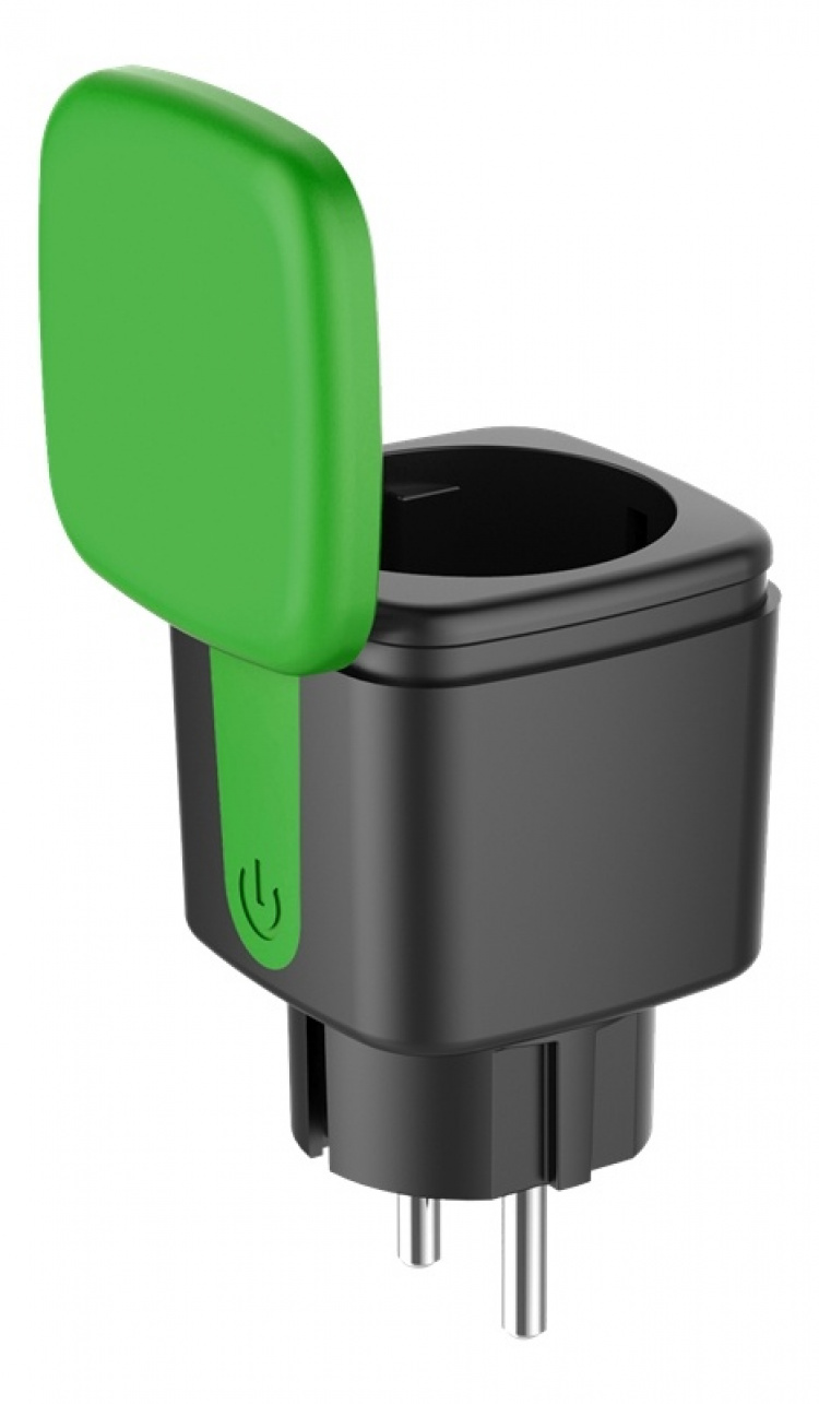 DELTACO SMART HOME IP44-älypistorasia, Wi-Fi, 1xCEE 7/3, 16A, valk. DELTACO SMART HOME IP44-älypistorasia, Wi-Fi, 1xCEE 7/3, 16A, valk.