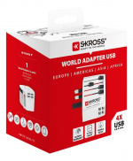 SKROSS MUV USB 4xA, 2-pole travel adapter with 4x USB-A ports