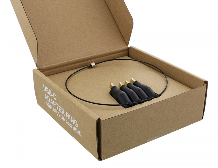 DELTACO Office, USB-C-sovitinrengas, mDP, DP, VGA, HDMI DELTACO Office, USB-C-sovitinrengas, mDP, DP, VGA, HDMI