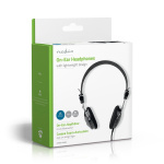 Nedis On-Ear Langalliset Kuulokkeet | 3.5 mm | Kaapelin pituus: 1.10 m | Musta