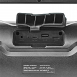 Nedis Bluetooth® Party Boombox | 6 tuntia | 2.0 | 80 W | Median toisto: AUX / Micro SD / USB | IPX5 | Linkitettävä | Kantokahva | Juhlavalot | Musta