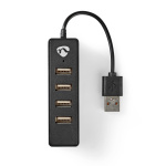 Nedis USB-keskitin | USB-A Male | 4x USB A Female | 4-Porttinen port(s) | USB 2.0 | USB Virta Nedis USB-keskitin | USB-A Male | 4x USB A Female | 4-Porttinen port(s) | USB 2.0 | USB Virta