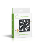 Nedis DC-tuuletin | DC | Tuulettimen koko: 140 mm | 3-Pin | 24.9 dBA | Musta