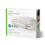 Nedis Sähköinen Peitto | Alushuopa | 1 Henkilö | 150 x 80 cm | 3 Lämpöasetusta | Pestävä | Ylikuumenemissuoja | Mikrokuitu / Polyesteri