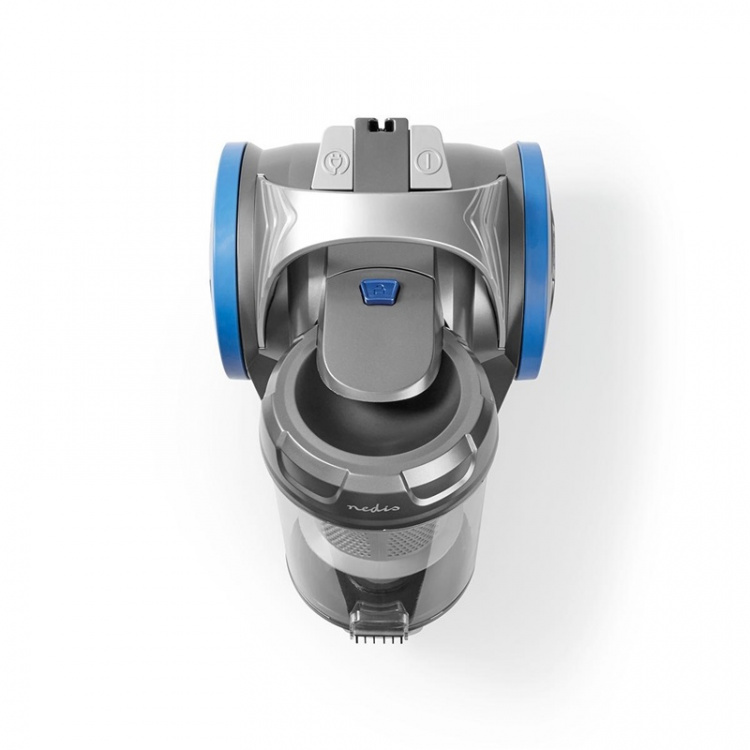 Nedis Pölypussiton pölynimuri | Pölypussiton | 700 W | Pölykapasiteetti: 3.5 l | Parkettiharja / Yhdistelmäharja | Toimintasäde: 8 m | HEPA ilmansuodatin | Antrasiitti / Sininen