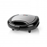 Nedis Vohvelinvalmistaja | Belgian vohvelit | 22 x 12 cm | 750 W | Automaattisella lämpötilan ohjauksella | Alumiini / Muovi