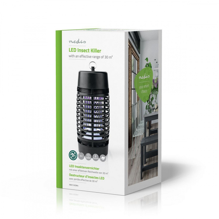 Nedis Hyttysvaloansa | 3 W | Lampun tyyppi: LED valo | Vaikutusetäisyys: 30 m² | Musta Nedis Hyttysvaloansa | 3 W | Lampun tyyppi: LED valo | Vaikutusetäisyys: 30 m² | Musta