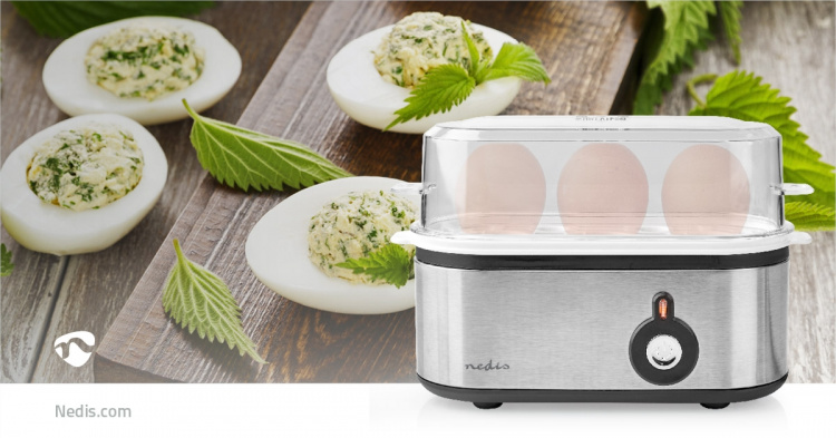 Nedis Munankeitin | Mittakuppi | Alumiini / Musta Nedis Munankeitin | Mittakuppi | Alumiini / Musta