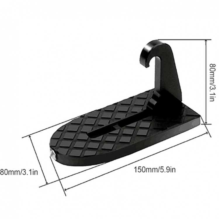 Älykäs jalkatuki autoosi