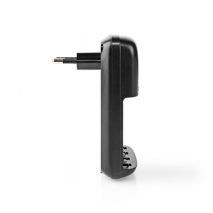 Nedis NiMH akkulaturi AA / AAA | 1.2 / 9 V DC | 0.5 A A | Trickle-lataus | Euro/Tyyppi C (CEE 7/16) | Akun tyyppi: AA / AAA / E-paristo | Musta