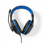 Nedis Pelisetti | 4-in-1 | Näppäimistö, kuulokkeet, hiiri ja hiirimatto | Musta / Sininen | QWERTZ | DE Näppäinasettelu