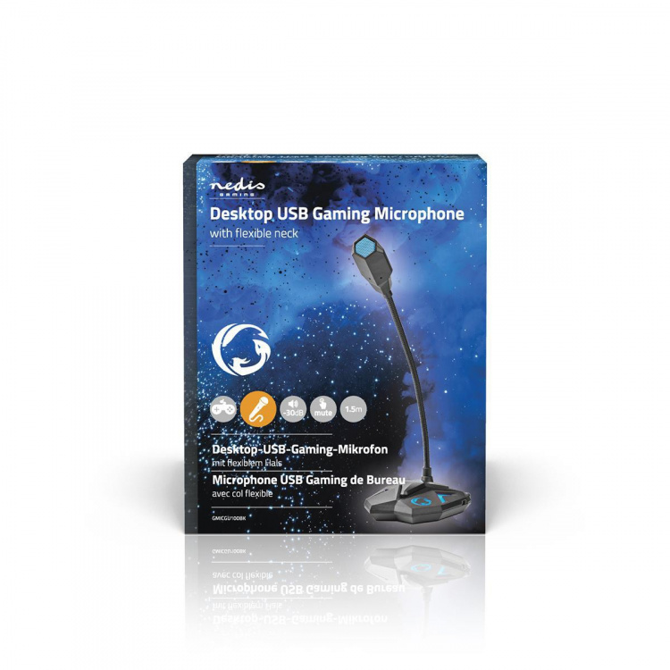 Nedis Suoratoisto- ja Pelimikrofoni | Käyttötarkoitus: Kannettava / Pöytätietokone | USB | Audio- / video- / datayhteyksien ulostulo: 1x 3.5 mm Audio Out | On/off-kytkin | Kuulokkeiden lähtöliitäntä Nedis Suoratoisto- ja Pelimikrofoni | Käyttötarkoitus: Kannettava / Pöytätietokone | USB | Audio- / video- / datayhteyksien ulostulo: 1x 3.5 mm Audio Out | On/off-kytkin | Kuulokkeiden lähtöliitäntä