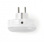 Nedis Plug-In LED Yövalo | Hämärätunnistin | 3680 W | 10 lm | Sininen / Valkoinen / Vihreä