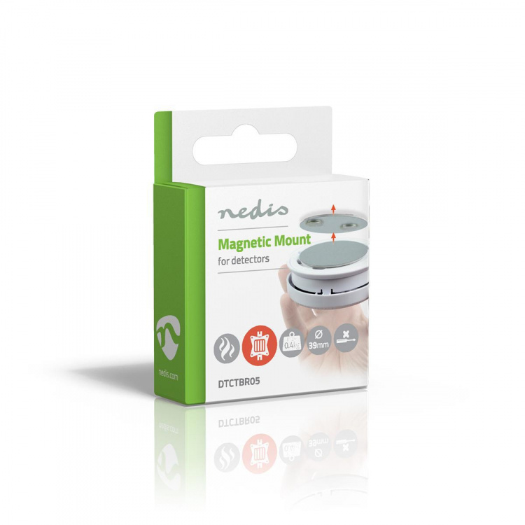 Nedis Ilmaisimen kiinnitys | Halkaisija: 39.4 mm | Magneettinen | Kiinnitysteippi | Hopea Nedis Ilmaisimen kiinnitys | Halkaisija: 39.4 mm | Magneettinen | Kiinnitysteippi | Hopea