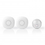 Nedis Langaton Ovikellosarja | Verkkovirtakäyttöinen | 220 - 240 V AC 50 Hz | 1x CR2032 | Äänenvoimakkuus: 80 dB | Signaalin kantama: 300 m | IP44 | Säädettävä äänenvoimakkuus | 36 Melodiaa | 2 Vastaanottimet | Valkoinen