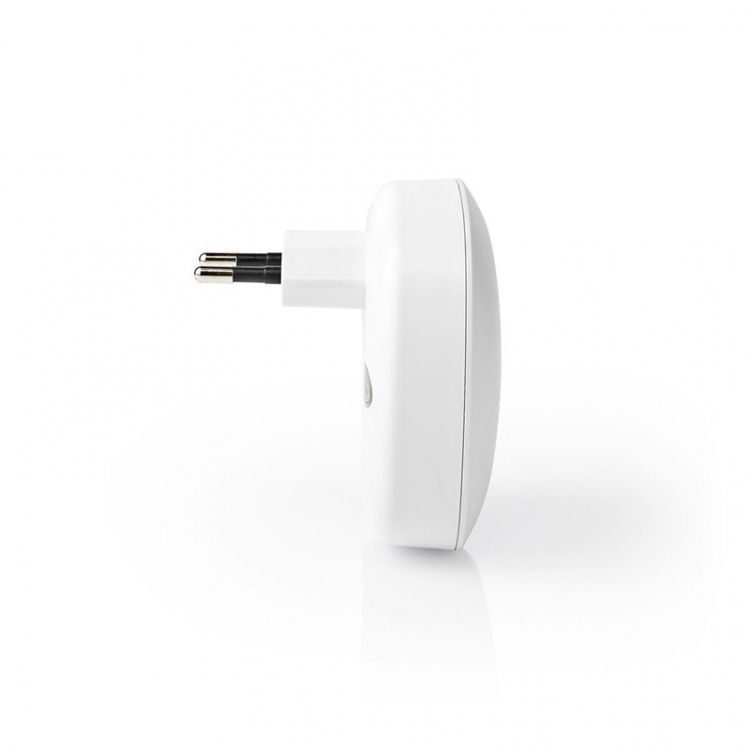 Nedis Langaton Ovikellosarja | Verkkovirtakäyttöinen | 220 - 240 V AC 50 Hz | 1x CR2032 | Äänenvoimakkuus: 80 dB | Signaalin kantama: 300 m | IP44 | Säädettävä äänenvoimakkuus | 36 Melodiaa | 2 Vastaanottimet | Valkoinen