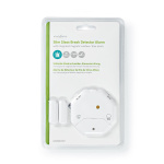 Nedis Ovi- ja Ikkunahälytin | Paristokäyttöinen | 2x CR2032 | 85 dB | Valkoinen Nedis Ovi- ja Ikkunahälytin | Paristokäyttöinen | 2x CR2032 | 85 dB | Valkoinen