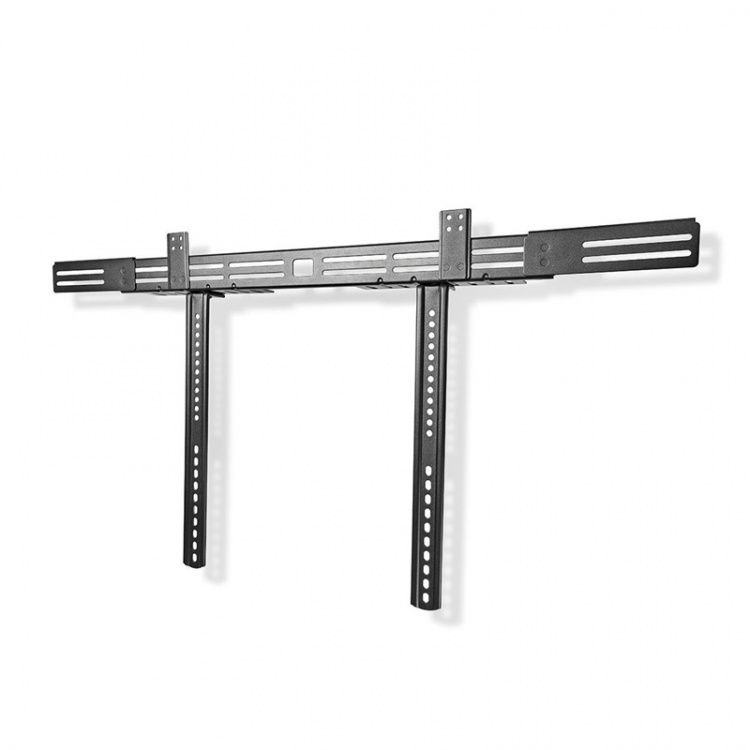 Nedis Soundbar-teline | Sopii käytettäväksi: Yleismalli | Kiinnitetään TV:hen | 10 kg | Säädettävä syvyys | Teräs | Musta