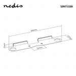 Nedis Soundbar-teline | Sopii käytettäväksi: Sonos® Beam™ | Seinä | 5 kg | Kiinteä | ABS-Muovi / Teräs | Musta