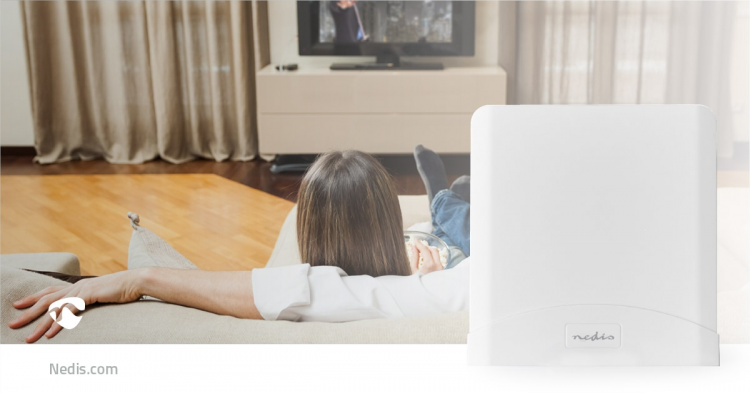 Nedis 5G / 4G / 3G Antenni | 5G | Sisä- tai ulkotila | 698-5000 MHz | Vahvistus: 6 dB | 2.50 m | Valkoinen