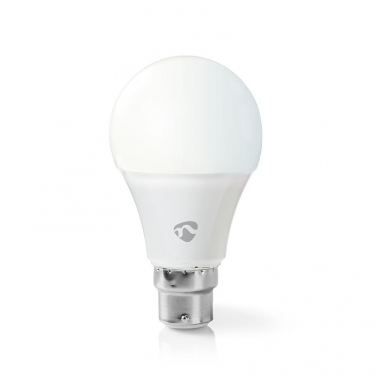 Nedis SmartLife LED-Lamppu | Wi-Fi | B22 | 800 lm | 9 W | Lämmin Valkoinen | 2700 K | Android™ / IOS | A60 | 1 kpl
