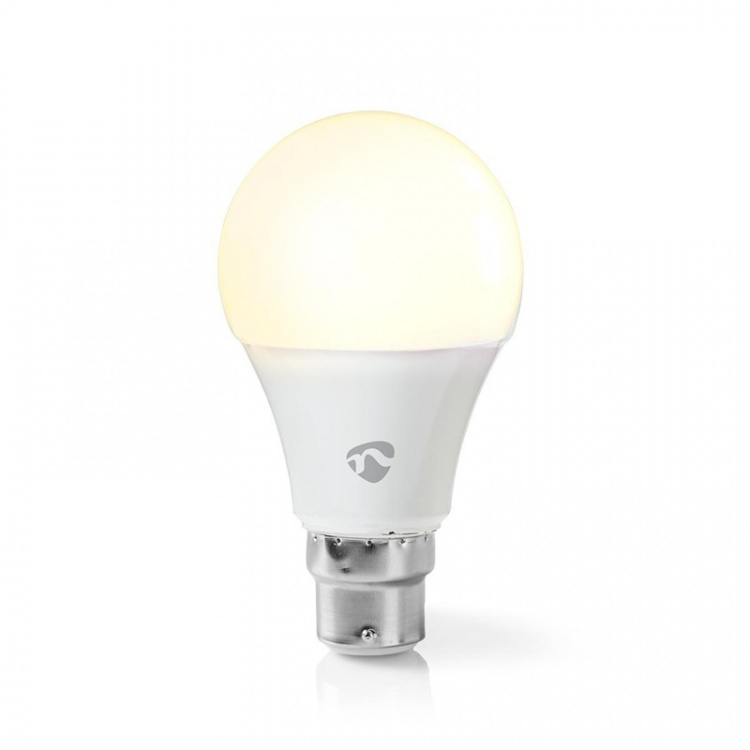 Nedis SmartLife LED-Lamppu | Wi-Fi | B22 | 800 lm | 9 W | Lämmin Valkoinen | 2700 K | Android™ / IOS | A60 | 1 kpl