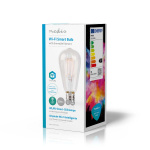 Nedis SmartLife LED Filamenttilamppu | E27 | 500 lm | 5 W | Lämmin Valkoinen | 2700 K | Lasi | Android™ / IOS | ST64 | 1 kpl Nedis SmartLife LED Filamenttilamppu | E27 | 500 lm | 5 W | Lämmin Valkoinen | 2700 K | Lasi | Android™ / IOS | ST64 | 1 kpl