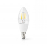 Nedis SmartLife LED Filamenttilamppu | E14 | 400 lm | 5 W | Lämmin Valkoinen | 2700 K | Lasi | Android™ / IOS | Kynttilä | 1 kpl Nedis SmartLife LED Filamenttilamppu | E14 | 400 lm | 5 W | Lämmin Valkoinen | 2700 K | Lasi | Android™ / IOS | Kynttilä | 1 kpl