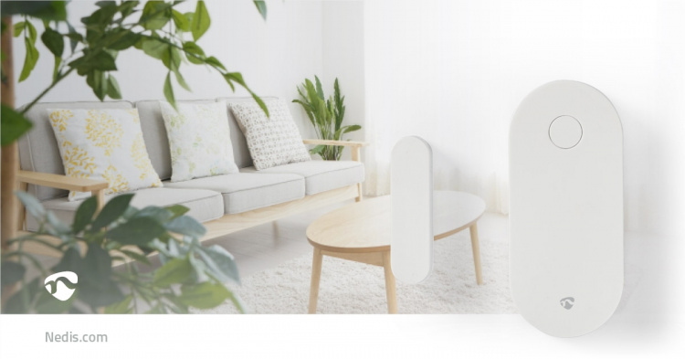 Nedis SmartLife-oviikkuna-anturi | Zigbee 3.0 | Paristokäyttöinen | Android™ / IOS | Valkoinen