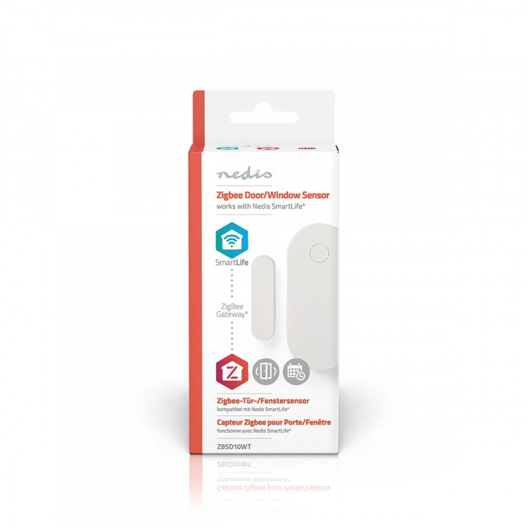 Nedis SmartLife-oviikkuna-anturi | Zigbee 3.0 | Paristokäyttöinen | Android™ / IOS | Valkoinen